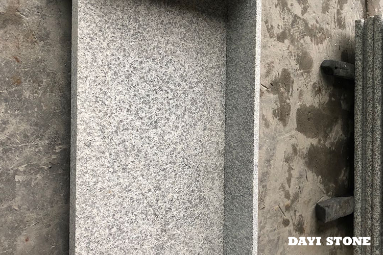 Door steps Light Grey Granite G603-10 Flamed bullnose edge - Dayi Stone